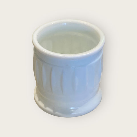 Milk Glass Flower Pot Vase