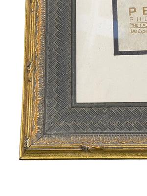 Gold and Charcoal Rectangle Frame