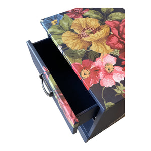 The Navy Floral Burst Nightstand