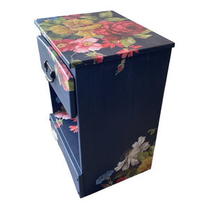 The Navy Floral Burst Nightstand