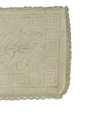 Small Ecru Rectangle Doily