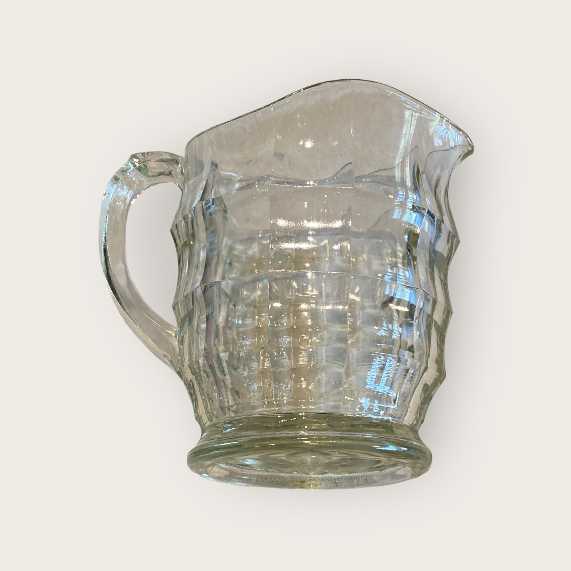 Art Deco Glass Davidson Pitcher