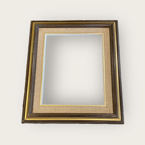 Wood Frame with Fabric Matte and Glass