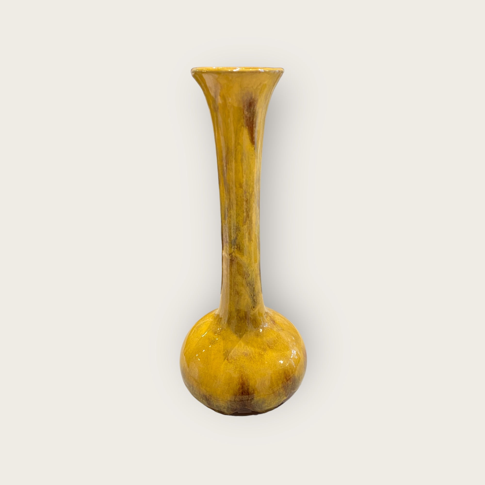 Blue Mountain Bulbous Harvest Gold Vase