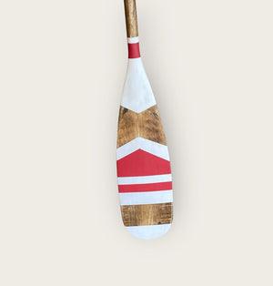 Decorative Red and White Paddle