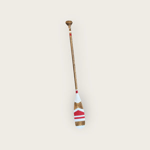 Decorative Red and White Paddle