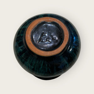 Blue Mountain Green and Black Vase