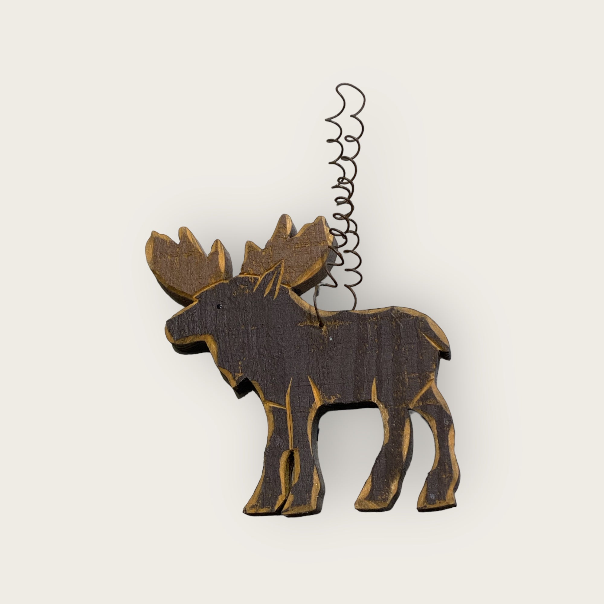 Rustic Wood Moose