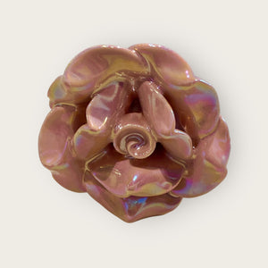 Iridescent Pink Rose Knob