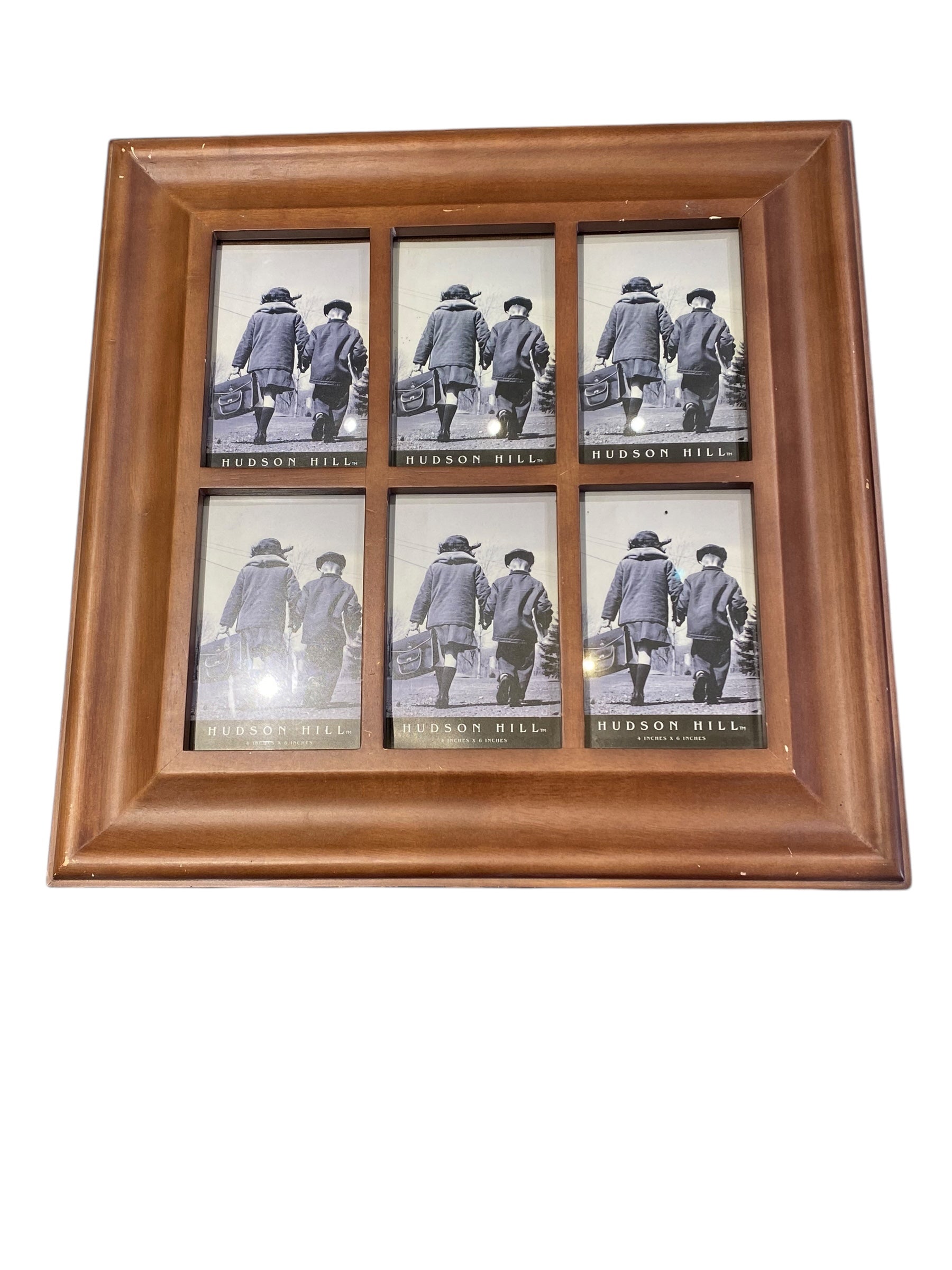 Wood Frame with Six Insets