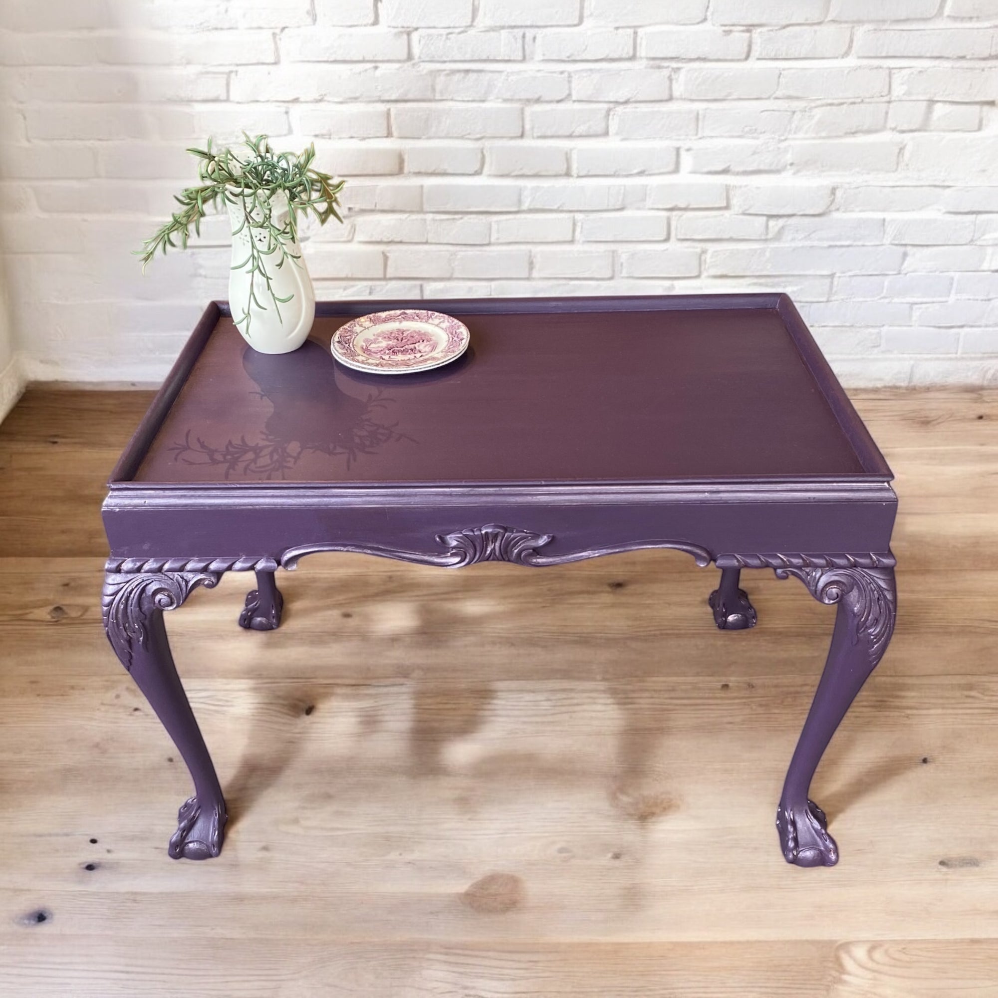 Luxurious Deep Purple Coffee Table