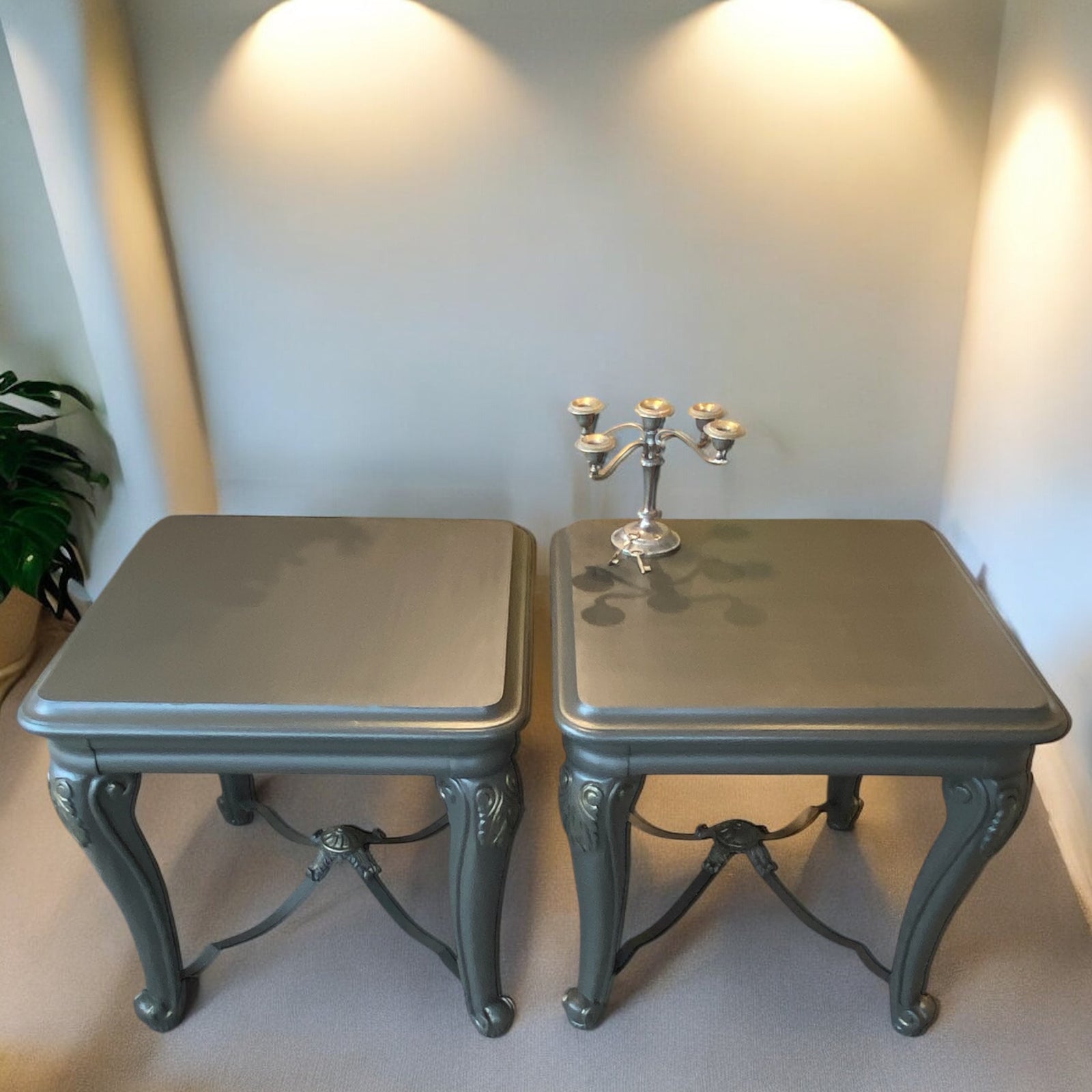 Elegant Reclaimed Side Table Set – Timeless Charm with a Modern Touch