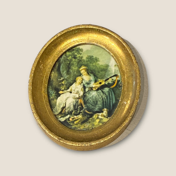 3 VINTAGE PANNINI G.B. FLORENCE MADE IN ITALY GOLD GILT A ROMAN RUINS