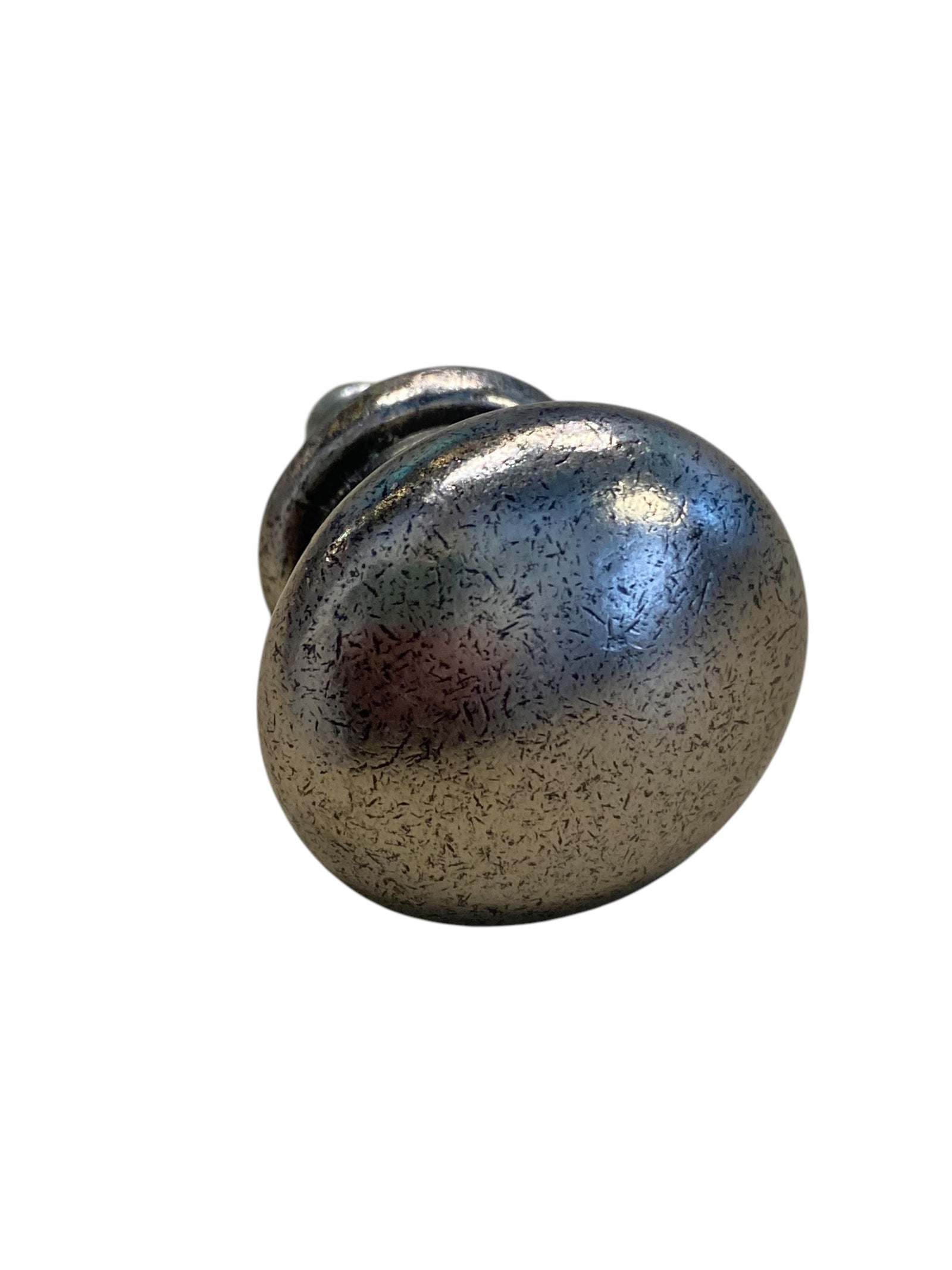Silver and Black Speckled Knob