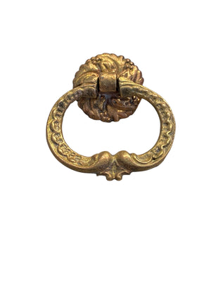 Ornate Brass Drop Ring