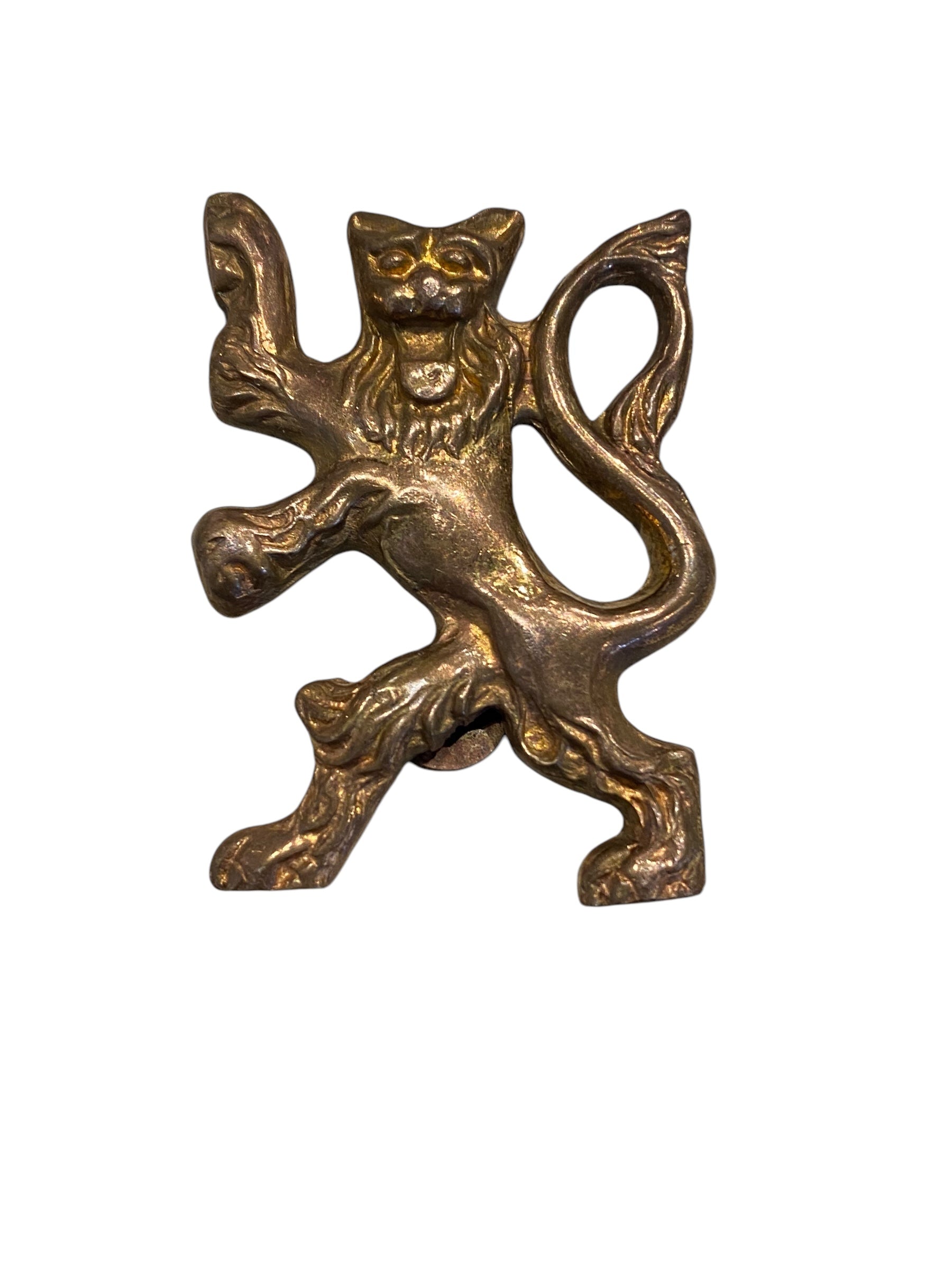 Bronze Heraldic Lion Mount