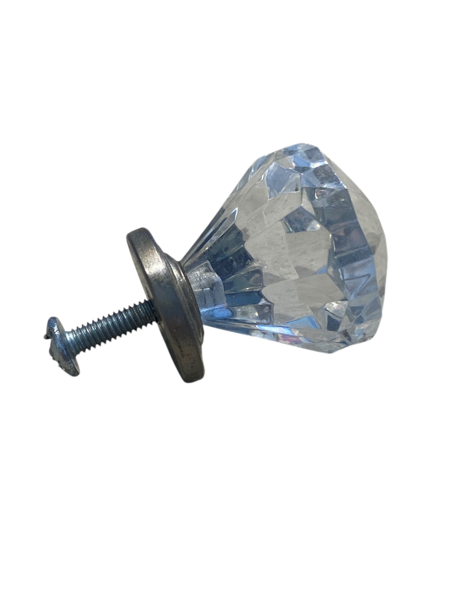 Faux Crystal Acrylic & Metal Knobs/Drawer Pulls