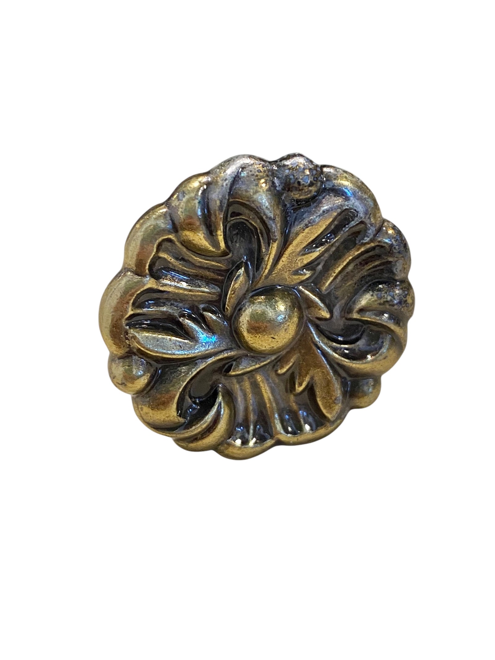 French Provincial Vintage Floral Knob