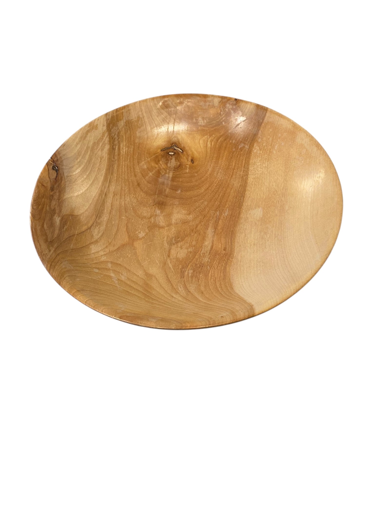 Hand-Turned Golden Birch Bowl/Plate