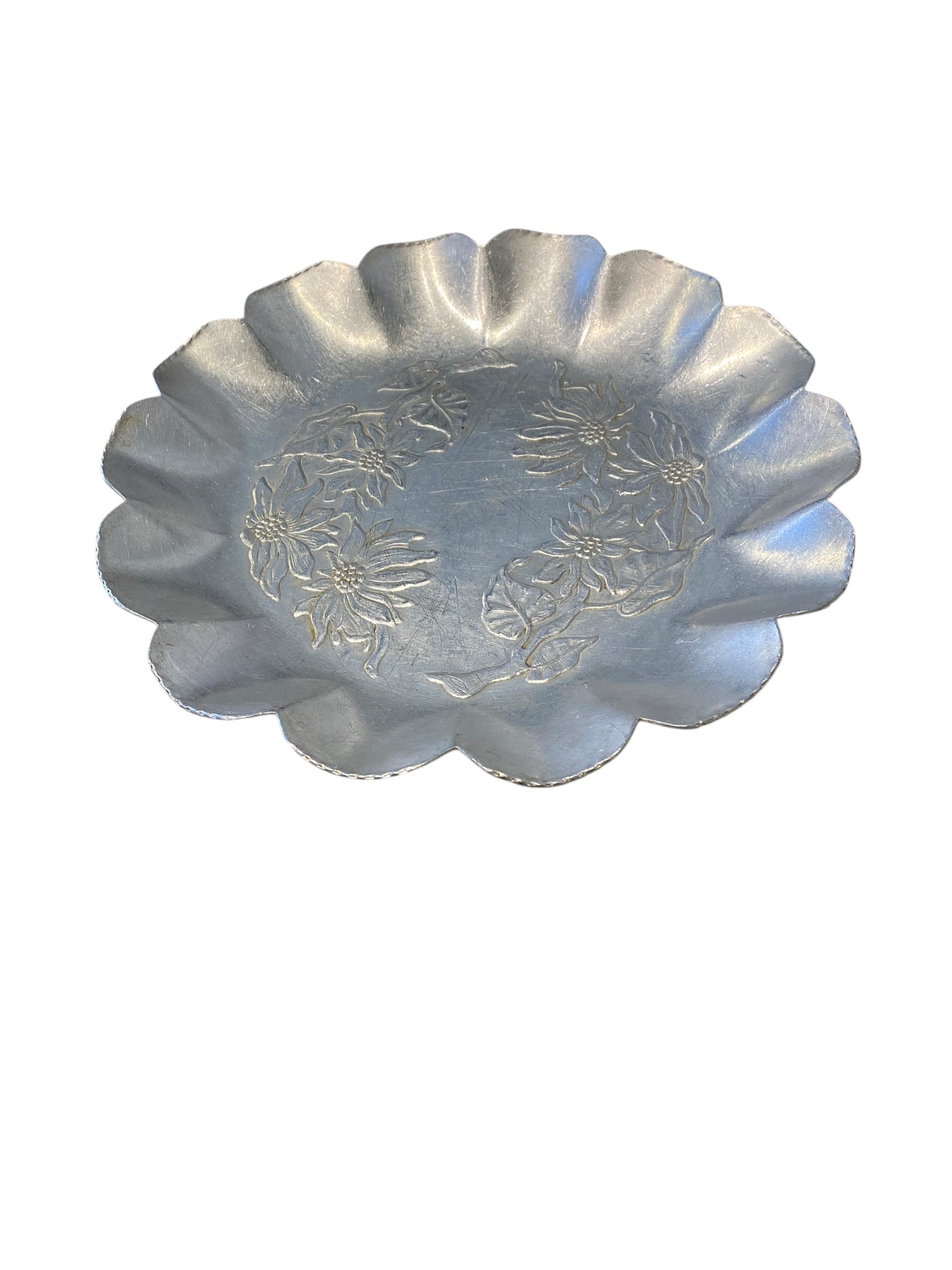 Forged Aluminum Ruffled Sunflower Serving Platter