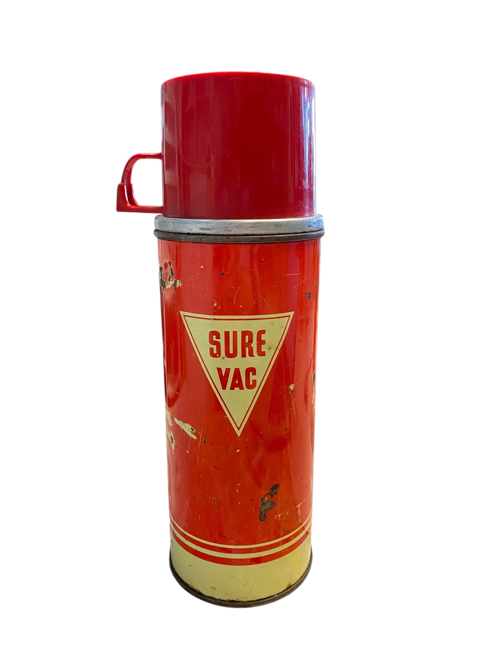 Sure Vac Vintage Red Thermos