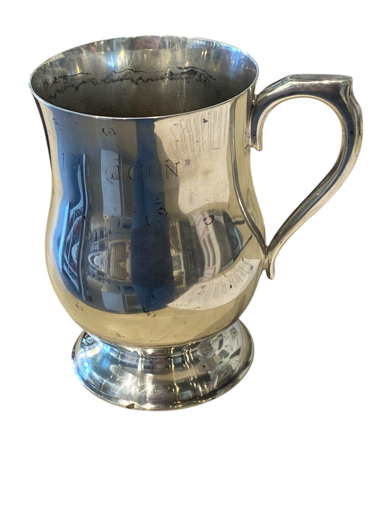 Henry Birks Vintage Engraved Tankard