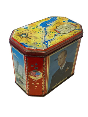 1959 Commemorative Queen Elizabeth Biscuit Tin