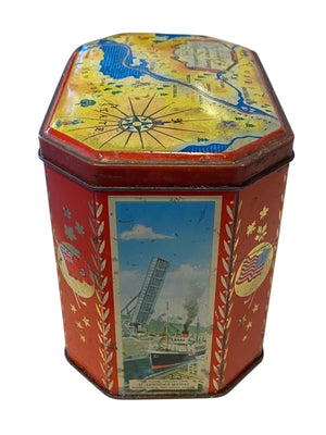 1959 Commemorative Queen Elizabeth Biscuit Tin