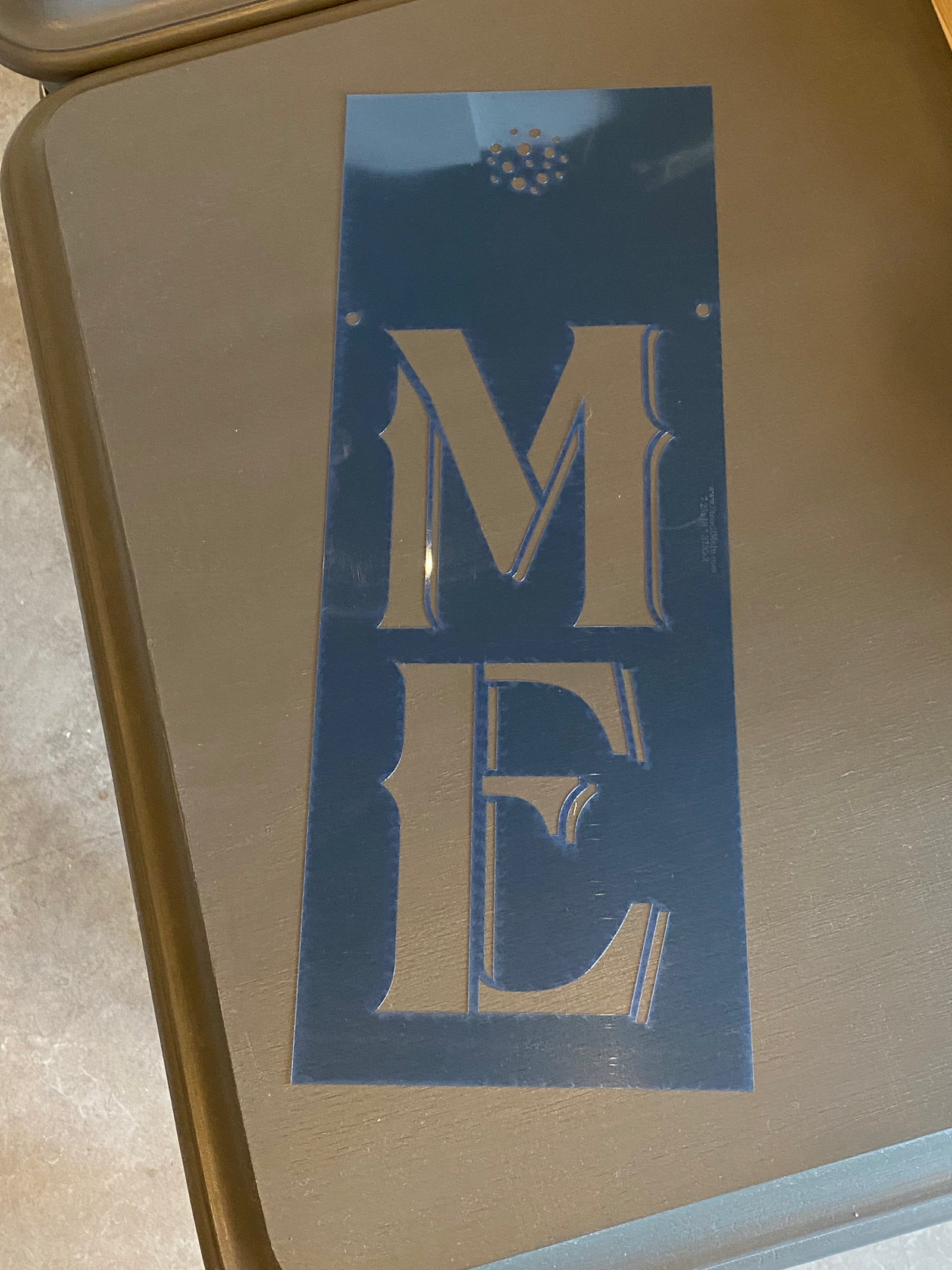 Welcome Porch Sign with Sunflower Pre-Loved Stencil