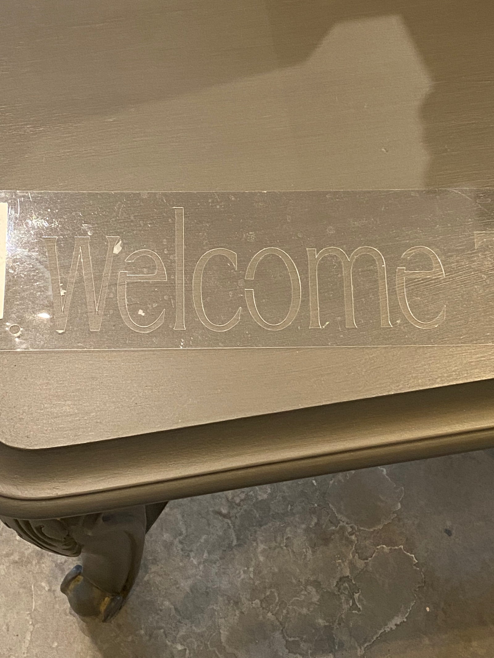 Welcome to the River Print Pre-Loved Stencil