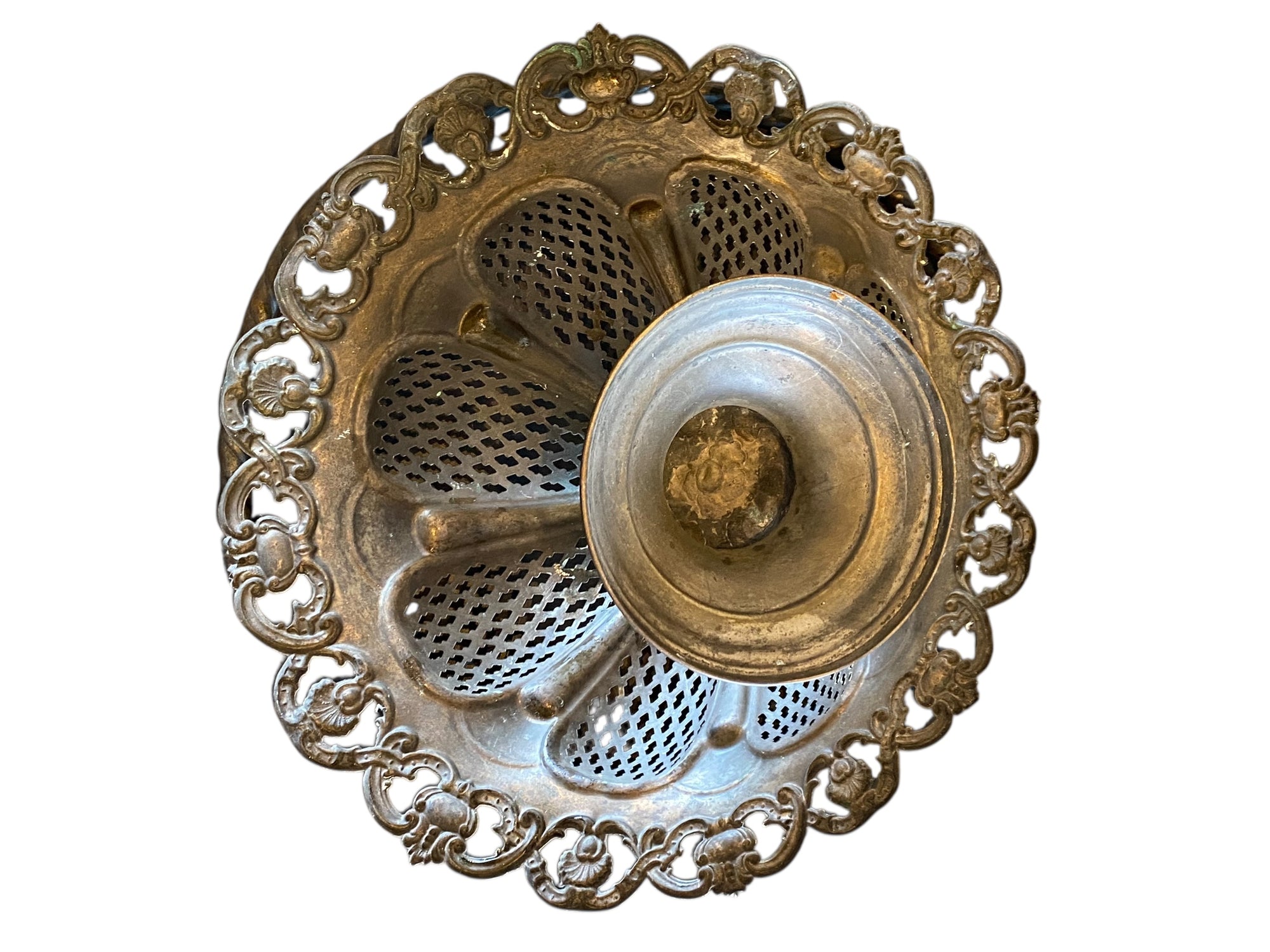 Joseph Bros & Co Filigree Swing Handle Basket