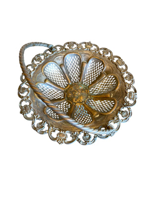 Joseph Bros & Co Filigree Swing Handle Basket