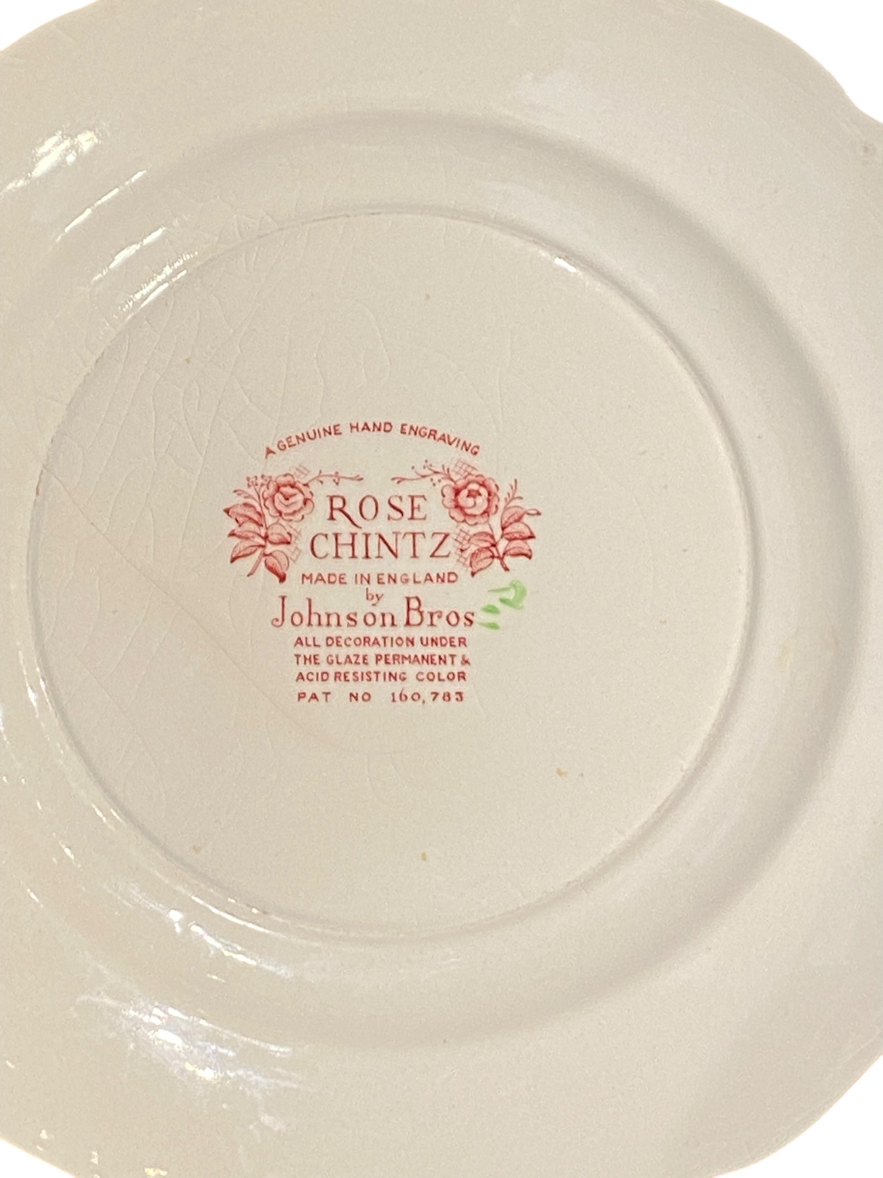 Johnson Brothers Rose Chintz Pink Salad Plate