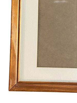 Oak Frame with Glass and Cream Matte
