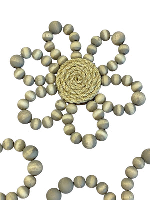 Retro Beaded Flowers (set of 3)