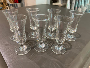 Charming Aperitif/Sherry Schooners Set of 7