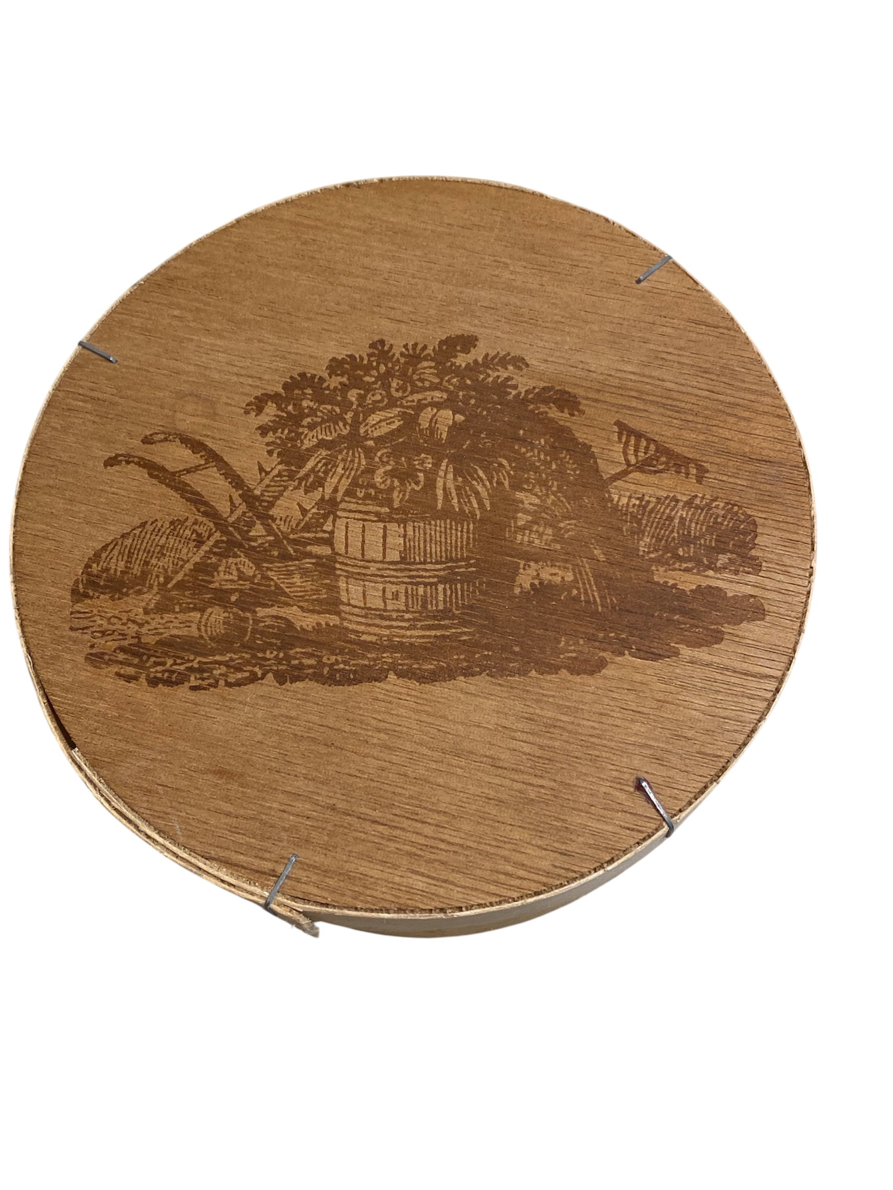 Small Wooden Round Cheese Box