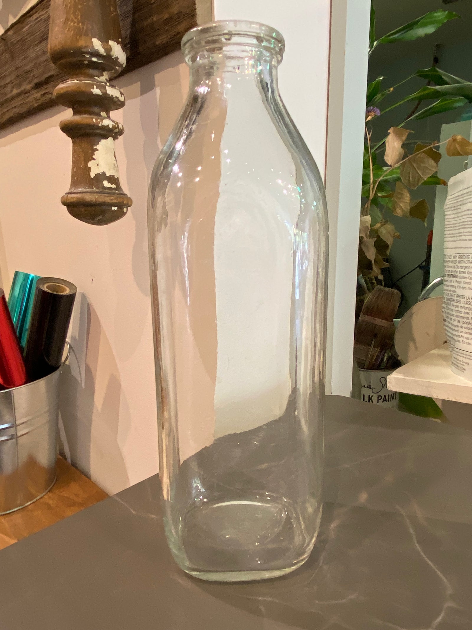Clear Milk Bottle
