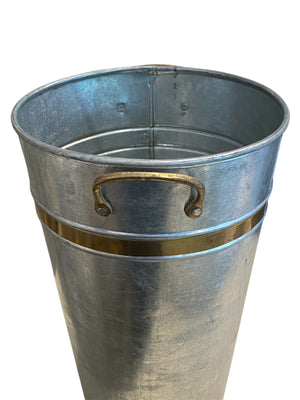Large Galvanized Sap Style Bucket with Handles