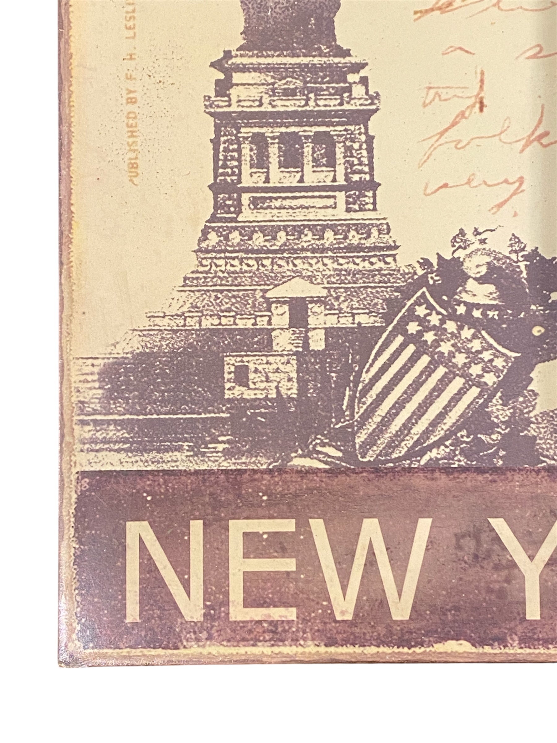 Rustic Metal New York Sign