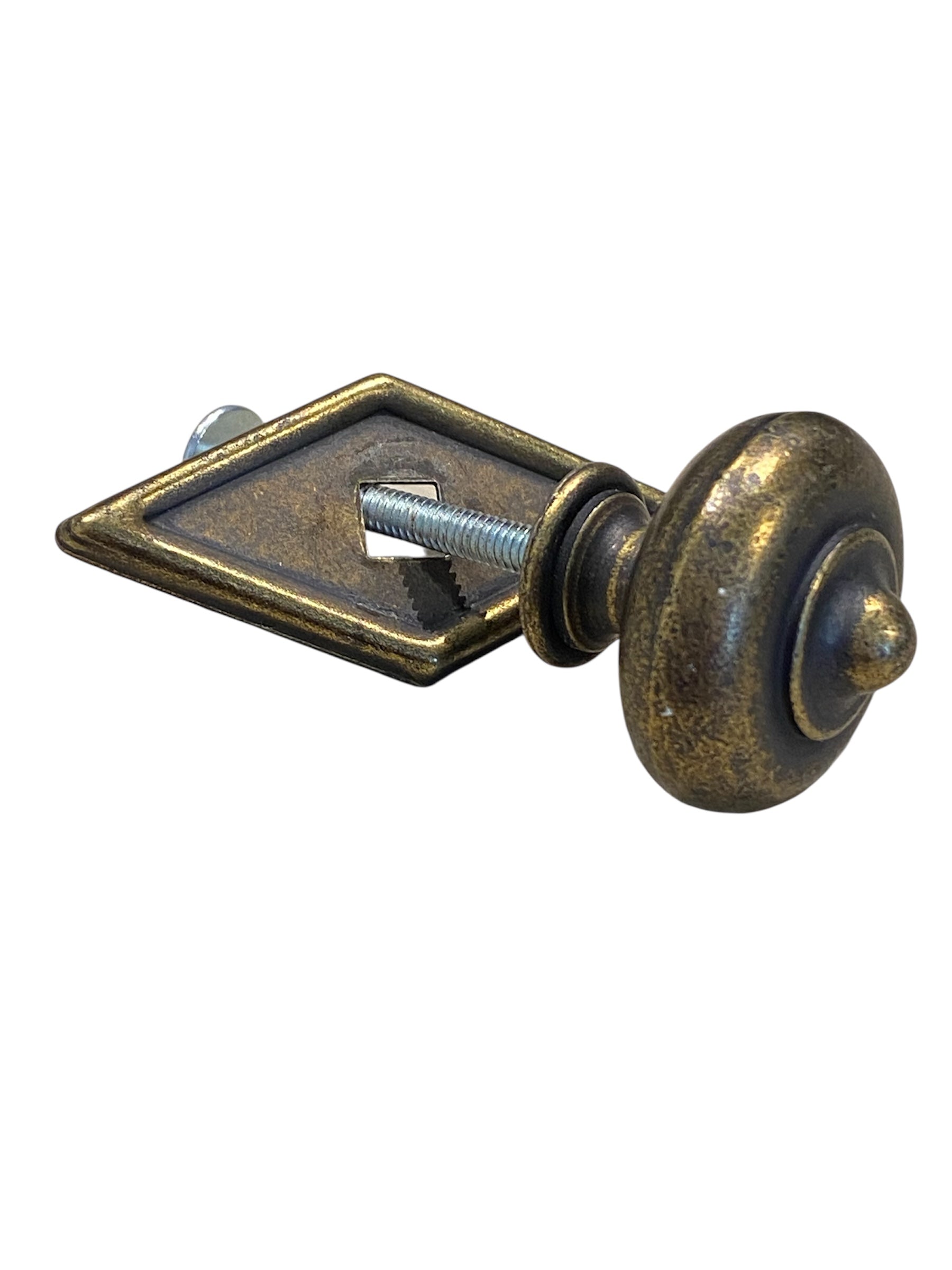 Vintage Knob with Diamond Backplate