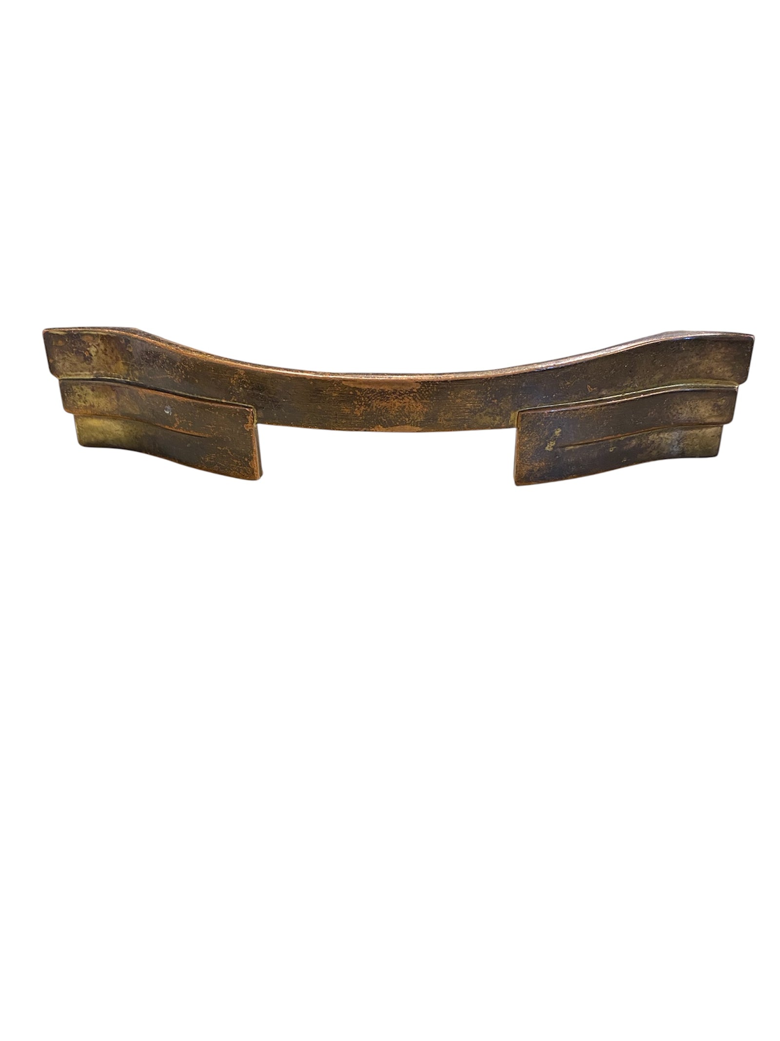 Art Deco Copper Curved Cabinet Pull