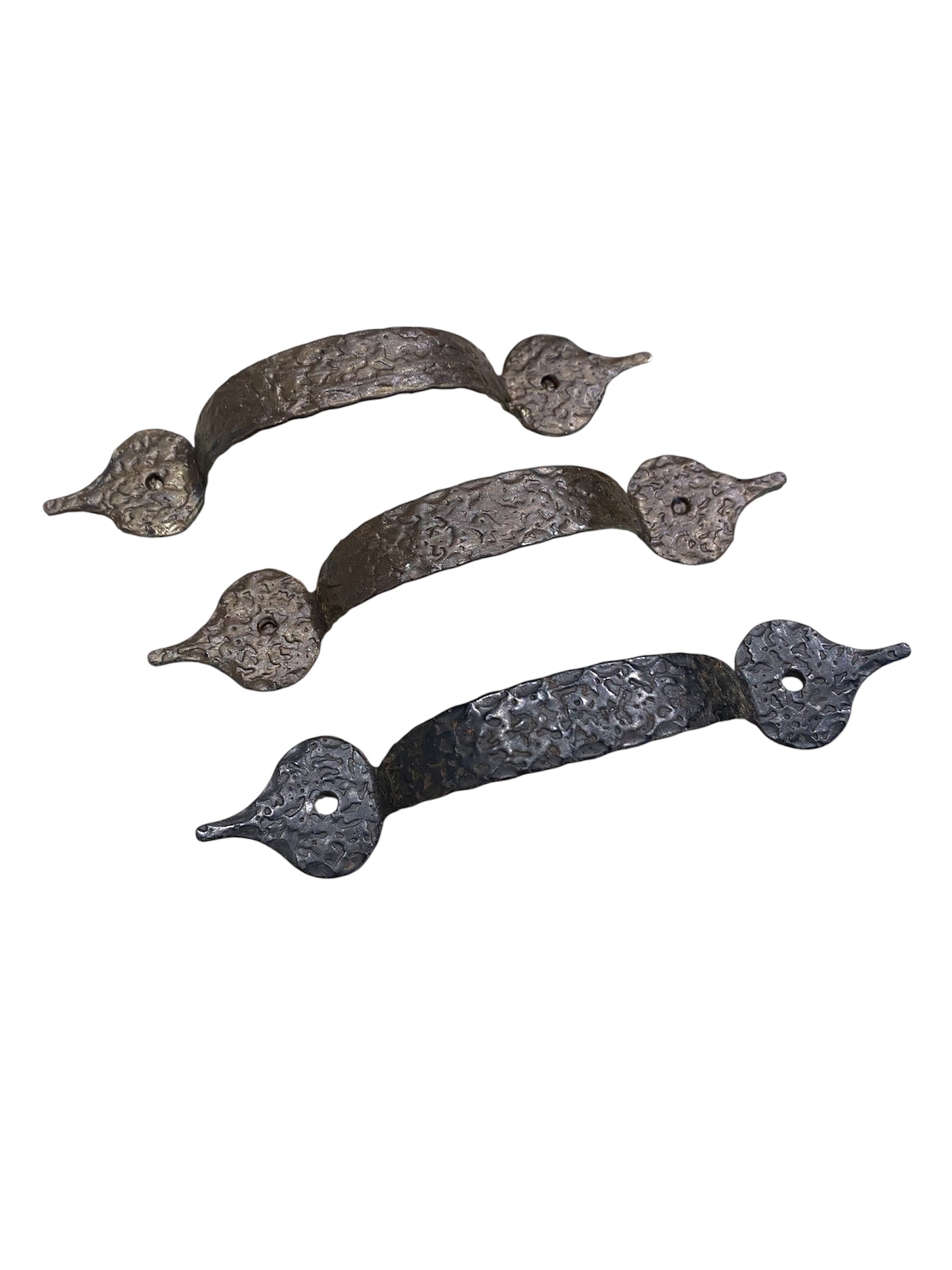 Hammered Cast Iron Drawer Pull
