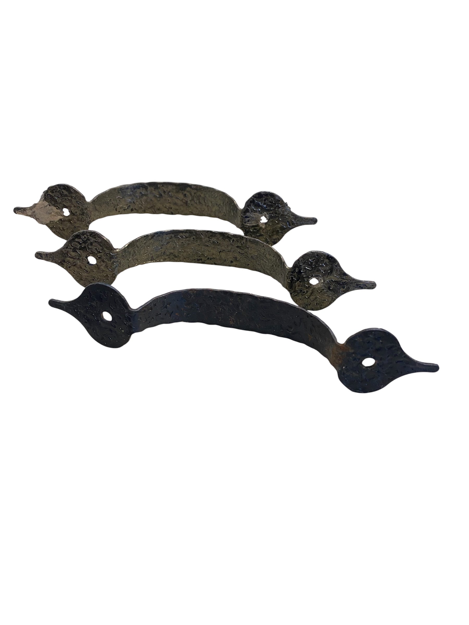 Hammered Cast Iron Drawer Pull