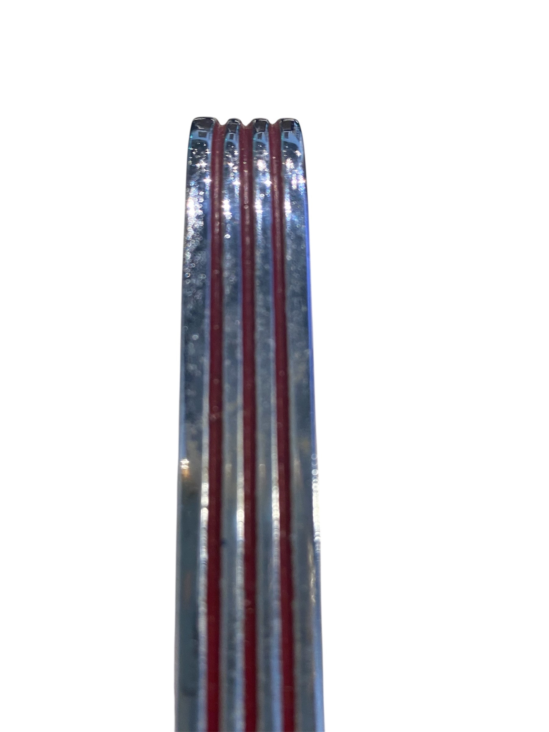 Retro Chrome Ribbed Drawer Pulls