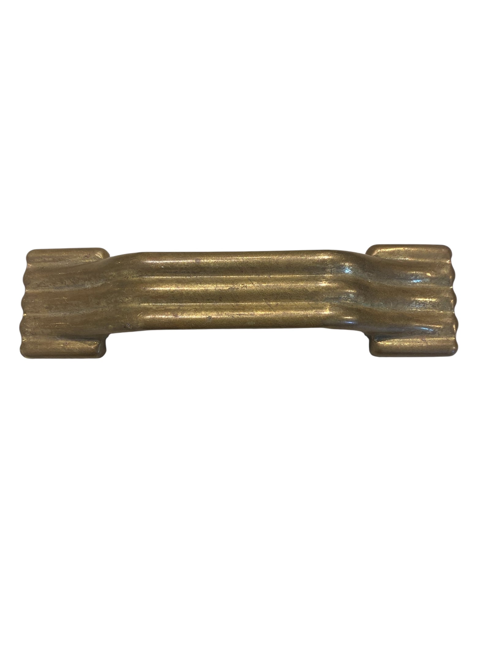 Ribbed Brass Coloured Handle