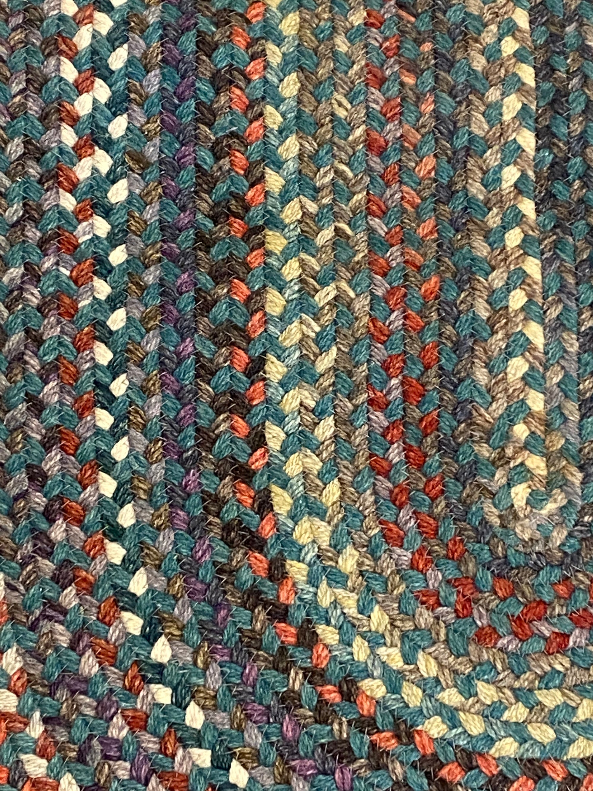 Braided Wool Oval Rug