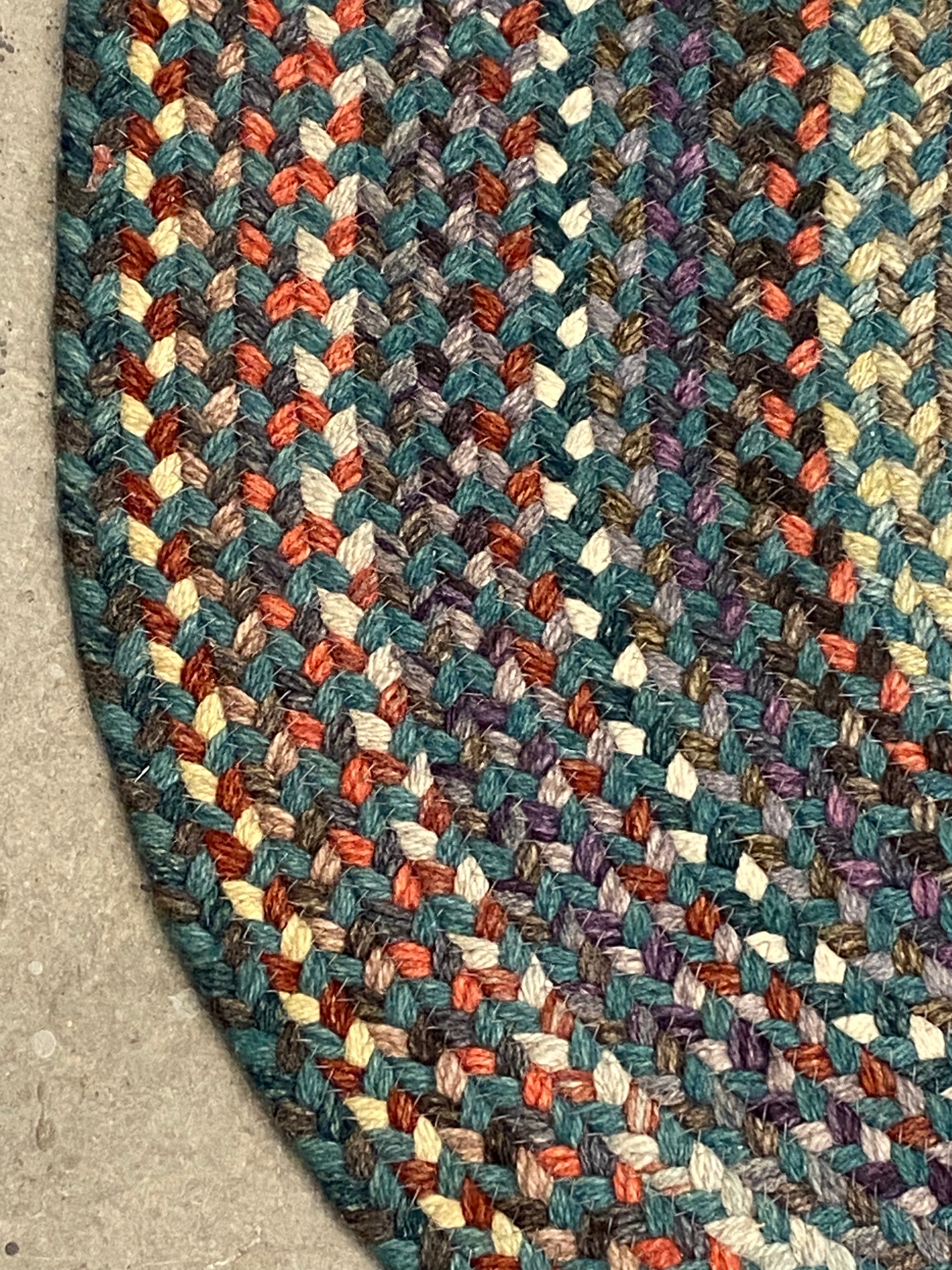 Braided Wool Oval Rug