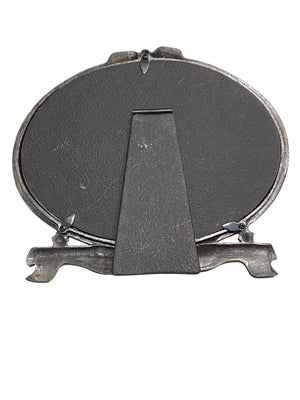 Vintage Oval Pewter Frame