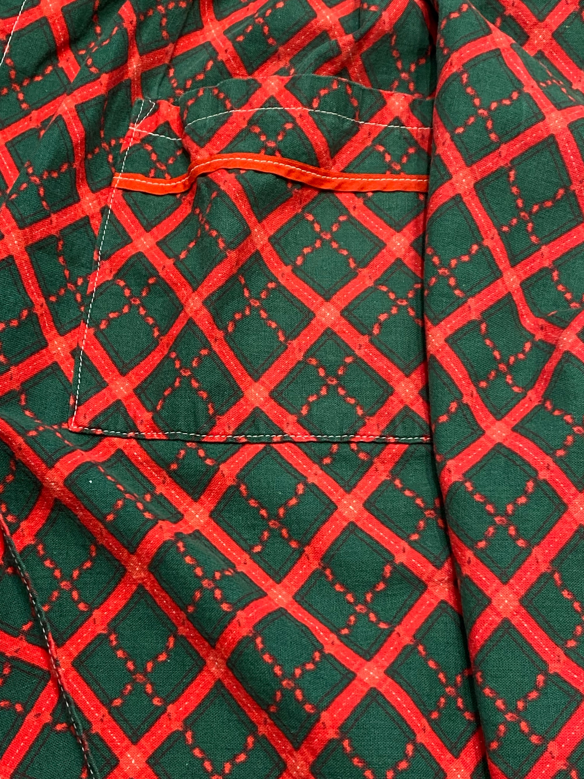 Vintage Festive Half Apron
